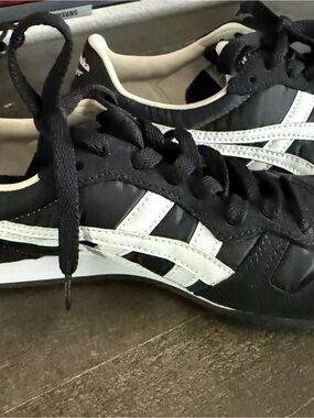 Onitsuka Tiger by Asics Black and White Low-Profile Sneakers